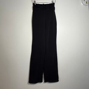 SLGHR Black High Waisted Wide Leg Pants Size 4 Paperbag Waist